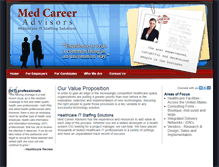 Tablet Screenshot of medcareeradvisors.com